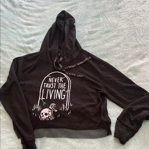 Women's Black Hoodie Sweater